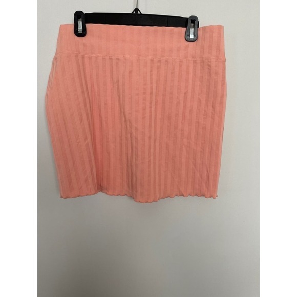 Offline by Aerie OG Groove Lettuce Hem Skirt Coral XL NWT - Picture 4 of 9